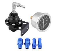 Keenso Fuel Pressure Regulator 0-160psi Adjustable (Black)