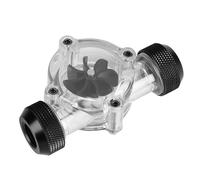Keenso G1/4 Thread Connection Female to Female Meter -indicator for PC Water Cooling, Easy Installation, for Monitoring the Water Cooling Systems (Black interface)