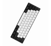 Keenso Game Keyboard RGB Backlight 61 Key's Ergonomic Compact Cable Table for PC Players and Travelers From Material (Black and White #11)