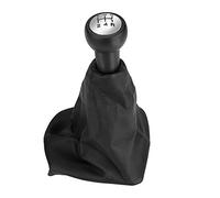 Keenso Gear Shift Cover, 5 Speed Gear Shift Stick Knob Dust-Proof Cover Gaiter Boot Leather for Peu_geot 207/307/406