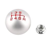 Keenso Gear Shift Head, Car Manual Aluminum Gear Stick Ball Shift Knob Shifter Lever Head (6 Levels)
