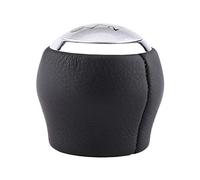 Keenso Gear Shift Knob Head Plastic PU Leather Shifter Knob 6 Speed Manual Replacement Easy Install Wear Resistant Fit for 2007 2008 2009 2010 2011 2012 2013 Drivers