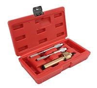 Keenso Glow Plug Extractor, Special Reamers for Stubborn Electrodes Removal, Heavy Duty Metal Construction, Compatible for Vehicles, Complete Repair Solution