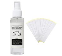 Keenso Golf Grip Solvent Spray Solution, 120ml Liquid Regripping Kit with 15 Paper Tape Strips, Non Non Flammable, Easy Install for Golf Club Repair and Replacement