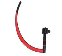 Keenso Golf Swing Trainer Rubber Curved Portable Swing Training Stick Improve Posture Dual Color Visual Guidance for Beginners Sports Outdoors (Black)