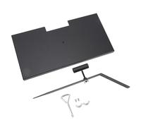 Keenso Grave Marker Stand, Heavy Duty Iron, Matte for Human and Pet Graves, with Drain Hole, Memorial Stone Holder for Beloved Pets