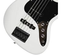 Keenso Guitar Bridge, Metal 5 String Replacement Tailpiece, High Strength Accessory for Electric Bass with Smooth Surface (Black)