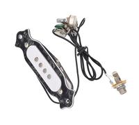 Keenso Guitar Pickup 4 Strings Copper Coil Suitable for Folk Acoustic and Electric Guitars Wireless Design for Stage Performance (GMB333 Black Color)