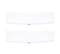 Keenso Hair Troops Cover Robust Light Hair Extension Stand Rack, 2 Sets for Salons and Dormitories (White)