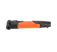 Keenso Hand Pump Portable Mini Bicycle Tire Air Pump Nylon ABS 3 Section Telescopic Design 19.5 to 41 Cm with Mounting Kit for Road Mountain Bikes and Sports Balls (Orange)