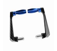 Keenso Handlebar Hand Brush Guards, 7/8inch Universal Aluminum Alloy Motorcycle Handlebar Brake Protector Paraleve Moto (Blue)