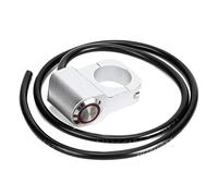 Keenso Handlebar Headlight Switch Spot, 25mm/0.98in Steel Spotlights Handlebar Headlight Switch for Motorcycle Silver