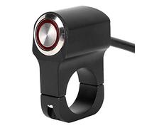 Keenso Handlebar Headlight Switch, Stainless Steel Motorcycle Spot