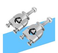 Keenso Handlebar Risers, Silver Metal Clamp for ATV, 1 Pair 7/8 Inch Mounts for Enhanced Stability and Comfort