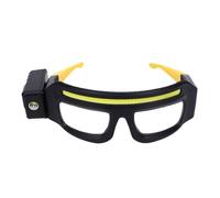 Keenso Headlamp Eyewear, Weather Design LED Glasses for Outdoor Adventures or Demanding Work Conditions (Yellow)