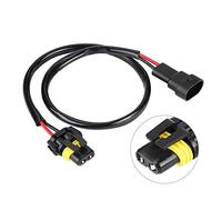 Keenso Headlight Adapter Cable ABS Wire Harness 2pcs H11 to 9006 Conversion Harness 20in Plug and Play Copper Wire for Fog Light Headlight Extension Left Right