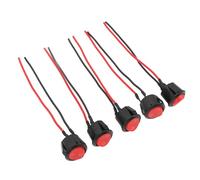 Keenso Headlight Switch, Plastic Durable Handlebar Control with Double Flash Functionality for 12V Electric Bikes, ATVs and Motorcycles