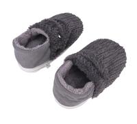 Keenso Heated Shoes, USB Plush Winter Foot Warmer with 5 Level Temperature Adjustable Slippers for Women Men Indoor Outdoor Use 11.81in Length (Grey)