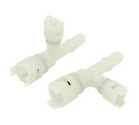 Keenso Heater Hose Connector, ABS Material, High Toughness, Reliable Performance, for XL 1500 2500, 2PCS Heater Hose Replacement (White)
