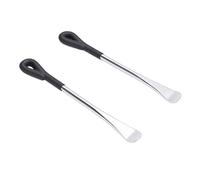 Keenso Heavy Duty Tire Lever Spoons, 2 Pack 10 Inch Carbon Steel Tire Changing Tool with Curved Angle and Spoon Design for Motorcycle Bike Repair and Replacement