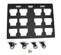 Keenso Heavy Duty Tool Box Dolly, Thickened Carbon Steel Frame with Rustproof Coating, 200lbs Capacity, No Drilling Required, Large Swivel Wheels with Brake System, for Modular