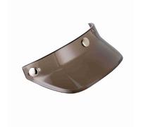 Keenso Helmet Visor Resin Motorcycle Helmet Shield 18cm X 7.5cm Adjustable 3 Snap Anti Sun Eye Protection Design for 3 4 Open Riders Daily Commuting (Light Tan)