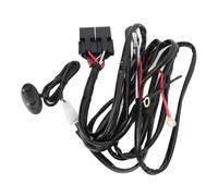 Keenso High Low Beam Wiring Harness Kit, DC12V 40A 16AWG Core Cable Dual Color Wire Harness with 2m Length and 300W Max Power, for LED Light Bar Pod Fog Driving Work Lights
