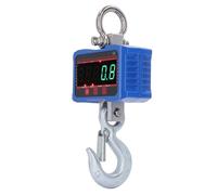 Keenso High -performance Crane Scale Exact LED Digital Display Remote Control for Fishing Luggage, Acrylic Stainless Steel, Blue, 1 PC (1000kg/2000LB)