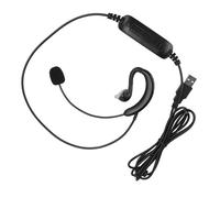 Keenso High-performance-in-ear USB Headphones Silent with a Buttons, Ideal for Skype/QQ/MSN, Suitable for Online Gamers, Computer Accessories
