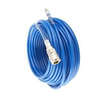 Keenso High Pressure Air Compressor -Strong Flexible Hose for Garages 20 M Length PU Aluminum Alloy for Car Repair Shops Construction Sites (Blue)