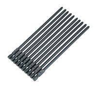 Keenso High Toughness 10PCs S2 Steel Cross Head PH2 Bits Set 1/4 -CCHE HEX Shaft 150 Mm Tool for Air Screwdrivers