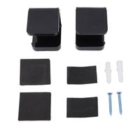 Keenso Hockey Stick Wall Mount, 2PCS 5mm Thick Acrylic Display Rack with EVA Anti Slip Pad for Organizing and Showcasing Sticks in Bedroom Living Room Garage (Black)