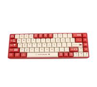 Keenso Hot Swappable Red Switch Mechanical Keyboard for Gaming, 68 Keys Wired Keyboard Mechanical for Comfortable Typing Experience (Red and White)
