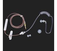 Keenso In Ear Air Tube Security-ear-cable Headset with Mic for Professional Audio-visual for the Radiation Protection of the Training, Which Is Suitable By Adapting the Switch (Transparent single ear)