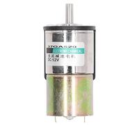Keenso Industrial Electric Motor Self -locking DC Gear Wheel Motor Reversible Aluminum Alloy Material for Robotics Enthusiasts (0-200 RPM)