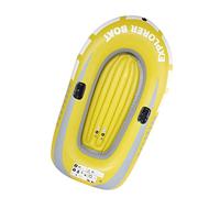 Keenso Inflatable Canoe PVC Inflatable Boat 2 Person Rowing Air Boat 45 X 74 in Dual Valve Folding Design for Fishing Drifting Diving Lake River Recreation
