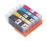 Keenso Ink Patron 280 281 Long -lasting Cartridges -kombi Pack for TS702 TR7520, Wide Application for Hospitals, Schools, Finance Companies 5 X Ink Patron (BK BK C M Y 5 Colors)