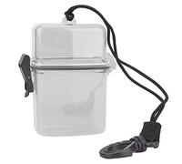 Keenso Kayak Dry Box, Plastic Transparent Phone Case Kayak Waterproof Protective Phone Case Camera Travel Case with Rope Hook for Surfing Canoe Kayak(Gray) Diving Diving