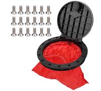 Keenso Kayak Hatch Cover, 6in/8in Round Circular Type Lid Kayak Hatch Deck Kayak Sealing Waterproof Hatch Cover with Storage Bag(8 inch) boating