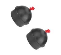 Keenso Keenso 2pcs DurableTip Chalk Holder PreventTip from Smudging, Easy Hanging for Snooker Pool Billiard Chalk Holder (Black)