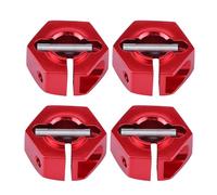 Keenso Keenso RC Wheel Hex Hub Adapters Kit, 12mm Universal Wheel Hex Hub Adapter for HSP 1/10 Scale RC Car Reely (6.0MM red)