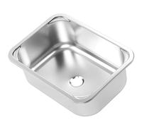 Keenso Kitchen Basin Sink, RV Sink Square 345x245x136mm 304 Stainless Steel Flush Mounted Hand Wash Basin with 40mm Drain for Van Yacht Boat