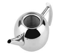 Keenso Large Capacity Stainless Steel Teapot, Mesh Filter Teapot for Green Tea, Herbal Tea, Coffee, Restaurant (1500ML)