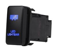 Keenso LED Light Bar Rocker Switch ON-Off LED Light, 12V Blue LED Car Auto On Off Rocker Toggle Switch for Landcruiser VIGO(LED Light BAR) Automotive Interior and Exterior