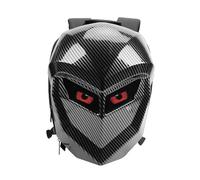 Keenso LED Motorcycle Backpack, 20L Hardshell Programmable Color Screen DIY Laptop Bag with Multiple Compartments for Riding Cycling Travel (Carbon Fiber Pattern)