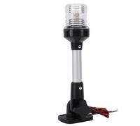 Keenso LED Stern Light, 360 Degree Panoramic Aluminium Alloy Pole 9 Inch IP67 Fold Down Rear Boat Light with 3W Bright White for Pontoon Vessel