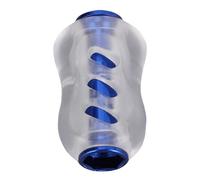 Keenso Lightweight Baitcaster Handle, Comfortable Grip Design, Enhanced Stability, Easy Installation, Durable Performance, Made From Acrylic and Alloy, Unique Gourd Shape for Control (Blue)
