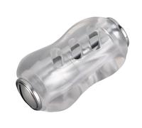 Keenso Lightweight Baitcaster Handle, Comfortable Grip Design, Enhanced Stability, Easy Installation, Durable Performance, Made From Acrylic and Alloy, Unique Gourd Shape for Control (Gray)