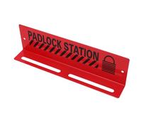 Keenso Lockout Tagout Padlock Station Durable Steel Rack Organizer for