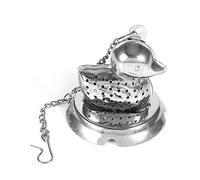 Keenso Loose Leaf Tea Infuser, Food Grade Stainless Steel Sturdy Cute Animal Shape Tea Strainer With Long Chain Hook for Herbal Infusions Spice Seasoning Tea Lovers Home Kitchen Use